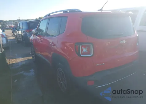 2015 Jeep Renegade Limited from USA, damaged, VIN ZACCJBDTXFPC08397